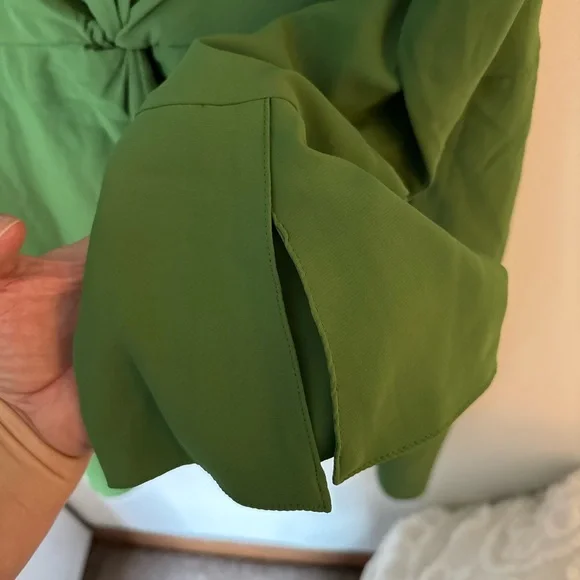 Abercrombie & Fitch Button Down Twist Front Long Sleeve Mini Dress NWT - Picture 8 of 10